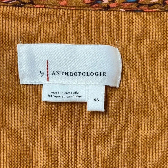 Anthropologie Rust Orange Boho Oversized Annette Top Blouse Size XS - Picture 7 of 9